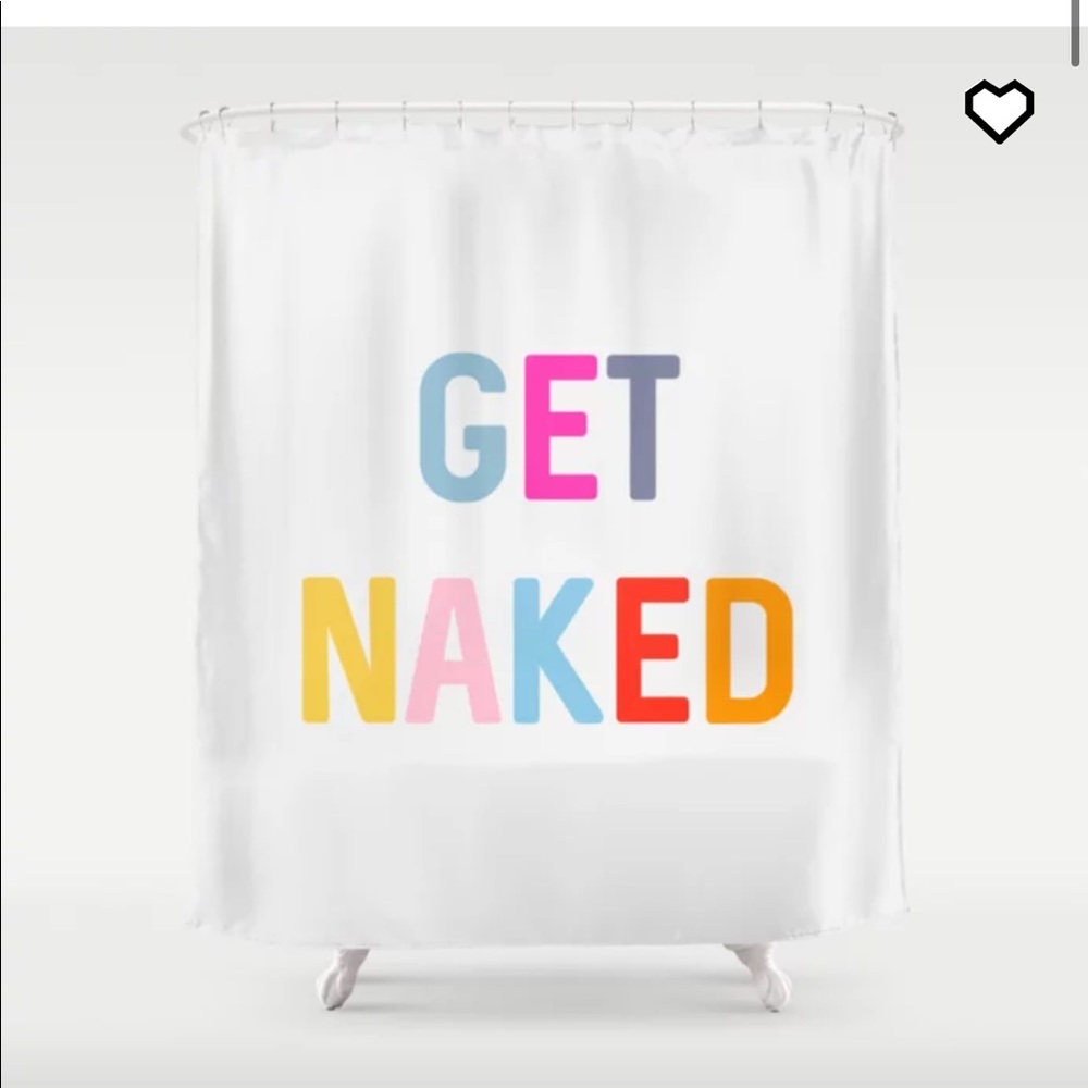 BRAND NEW ‘GET NAKED’ shower curtain